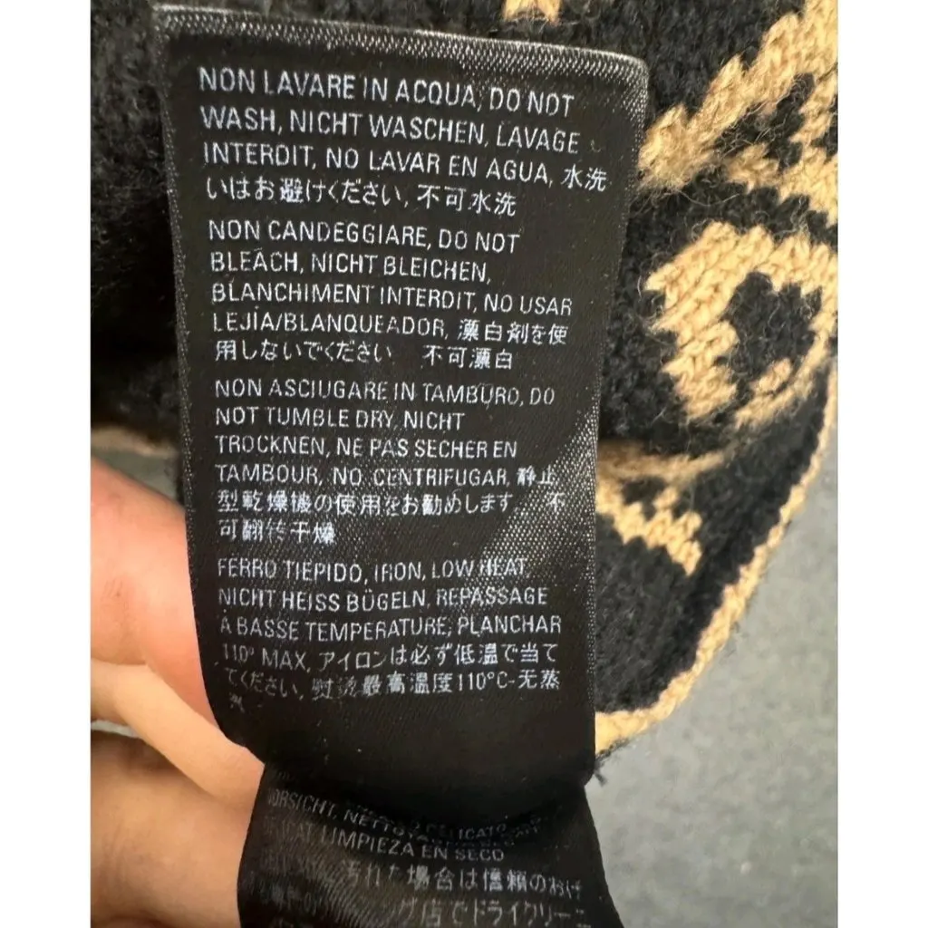 Balenciaga Balenciaga Wool Oversized Sweater, Size XS Brown Wool Very good - Box View