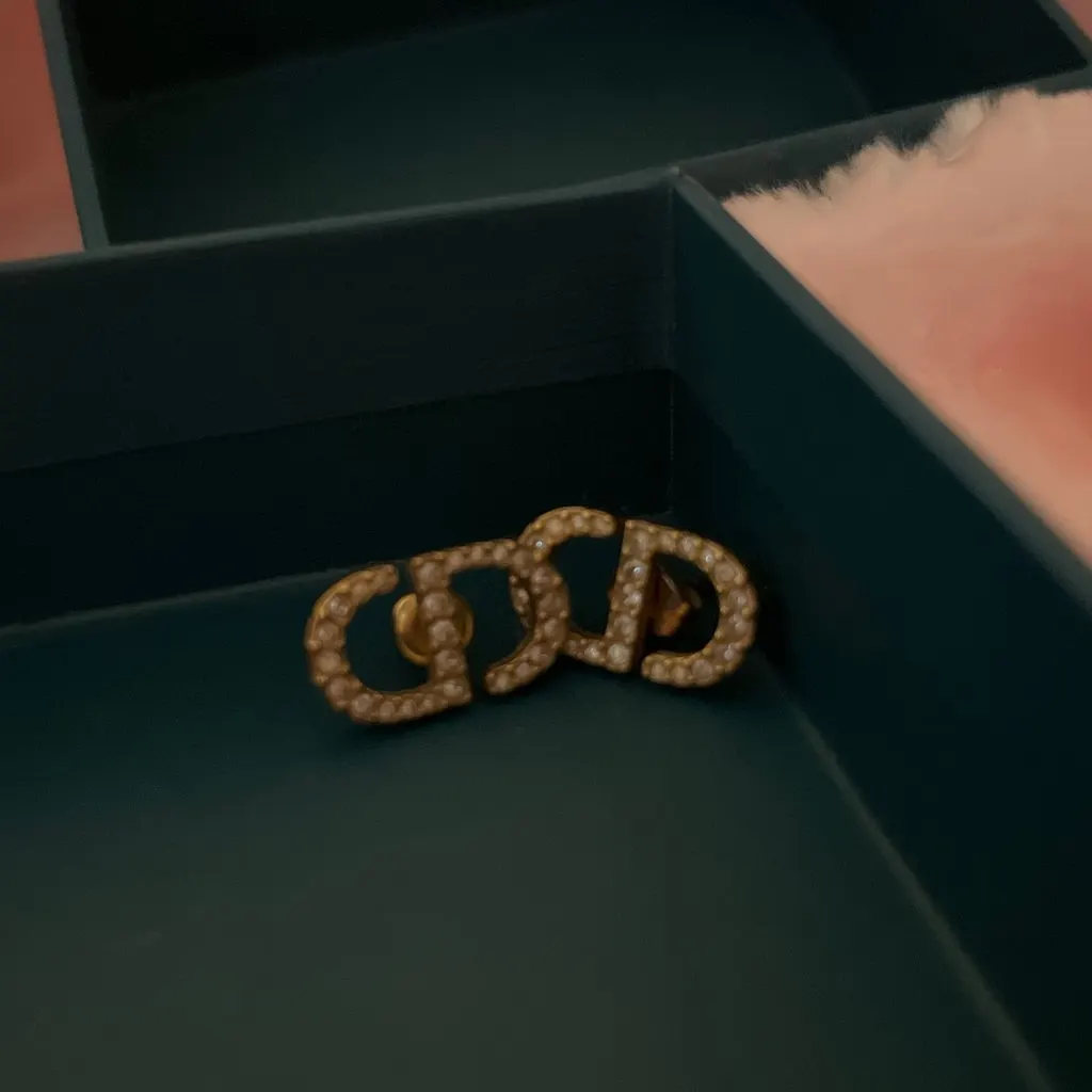 Dior cd studs mini Camel Gold Good - Inside View