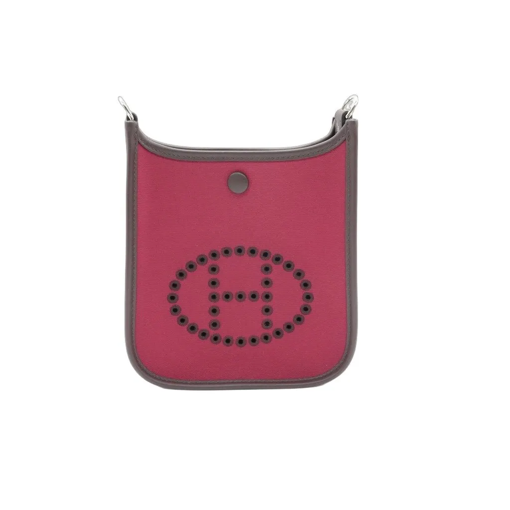 Hermès Evelyn 16 TPM Rubis Toile Canvas Bag Stamp W:(2024)