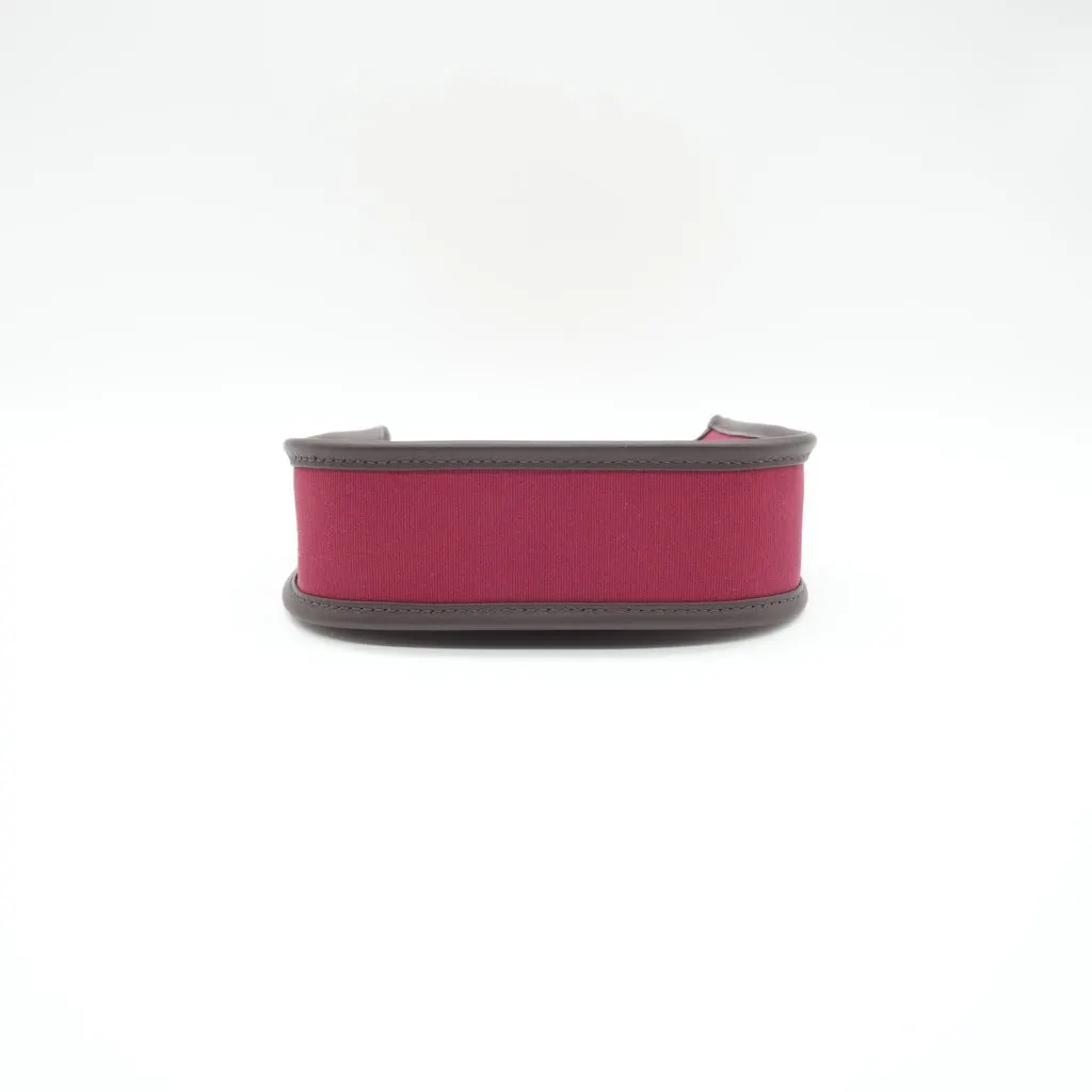 Hermès Evelyn 16 TPM Rubis Toile Canvas Bag  Stamp W:(2024) Burgundy Canvas Very good - Inside View
