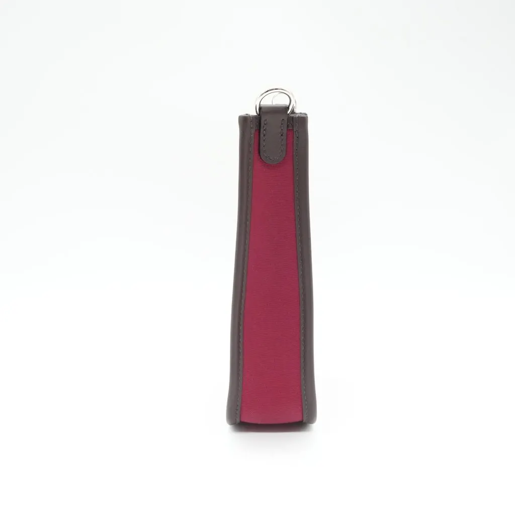 Hermès Evelyn 16 TPM Rubis Toile Canvas Bag  Stamp W:(2024) Burgundy Canvas Very good - Box View