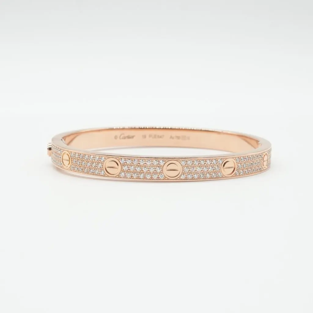 Cartier Love bracelet Gold Rose Gold Very good - Model View