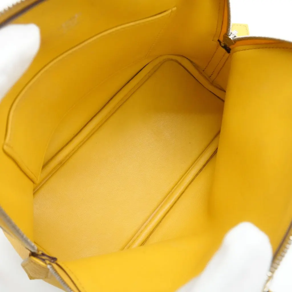 Hermès Bolide 1923 18 Mini Limoncello Chevre Stamp:W(2024) Yellow Leather Good - Model View