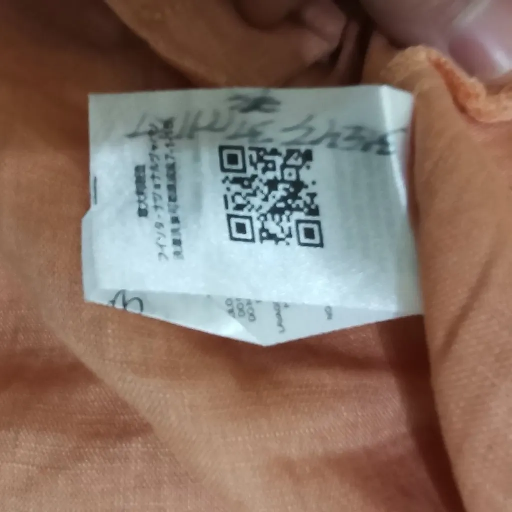 Loro Piana loro Piana Andr shirt-Sleeve Linen Orange Linen Very good - Model View