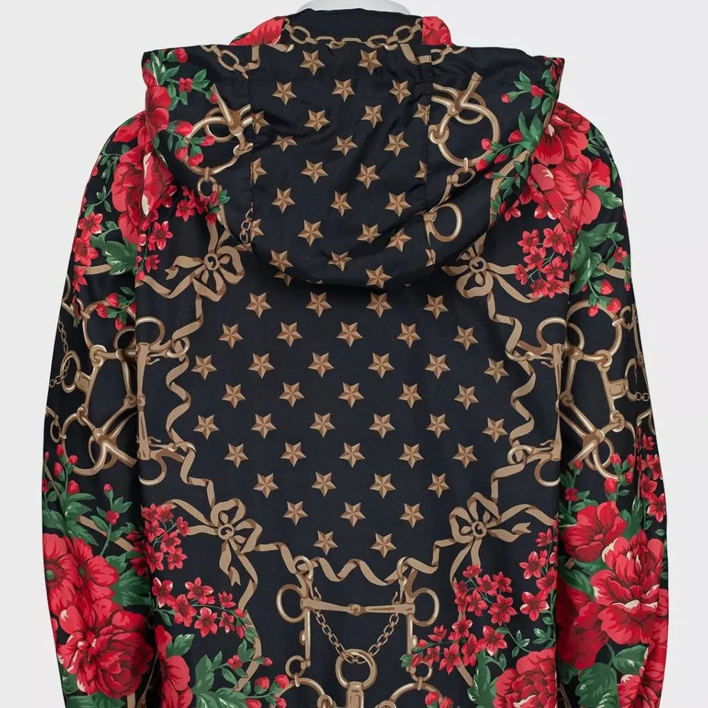 Gucci Floral print zip-up jacket  Size S MultiColor Polyester Very good - Inside View