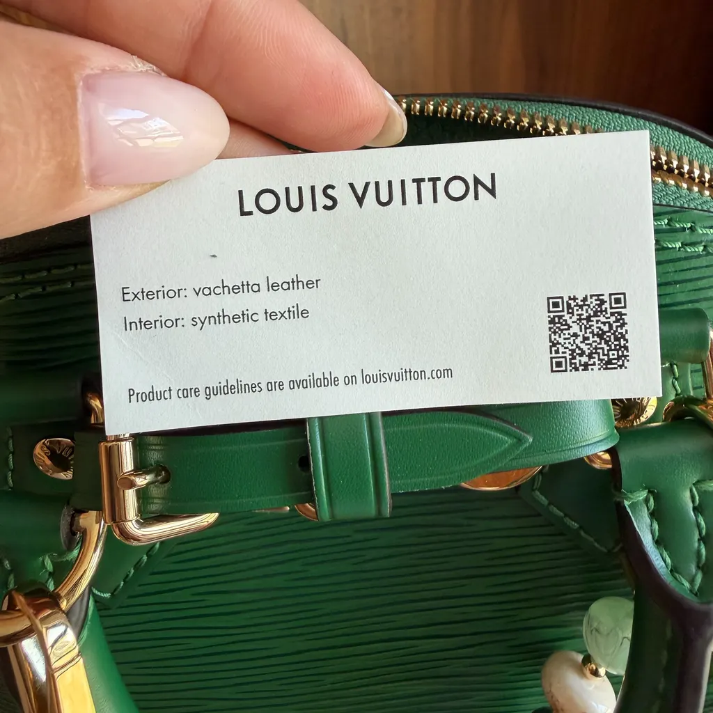 Louis Vuitton Alma Mini Epi Borneo Green Leather Never worn, with tag - Box View