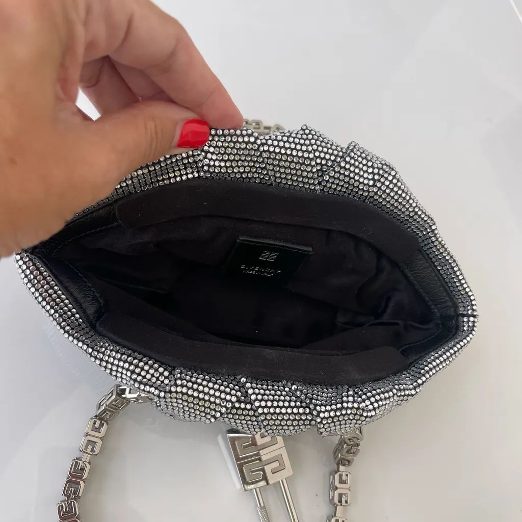 Givenchy Mini Kenny Bag Strass Silver Very good - Box View