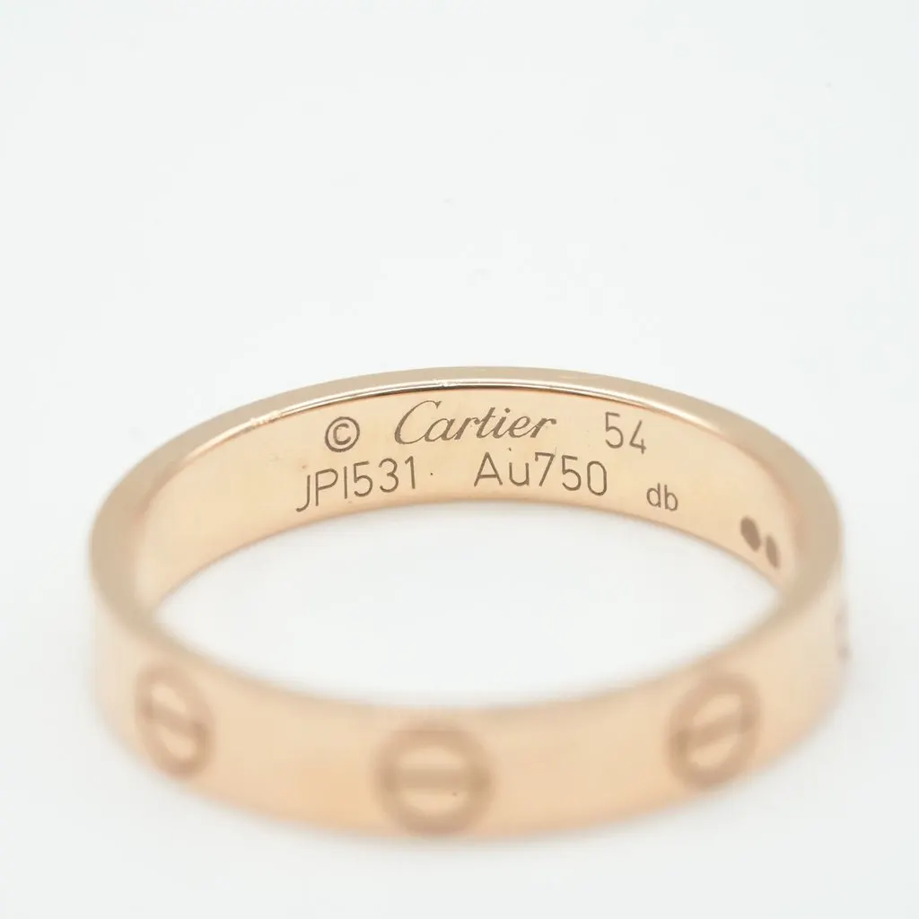 Cartier Love Ring, Small Model, 18K Pink Gold 3.2g Gold Rose Gold Good - Inside View