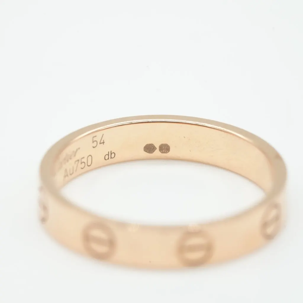 Cartier Love Ring, Small Model, 18K Pink Gold 3.2g Gold Rose Gold Good - Model View