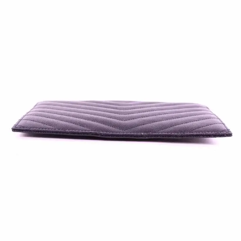 Saint Laurent Cassandre Matelassé Pouch Black Leather Very good - Inside View