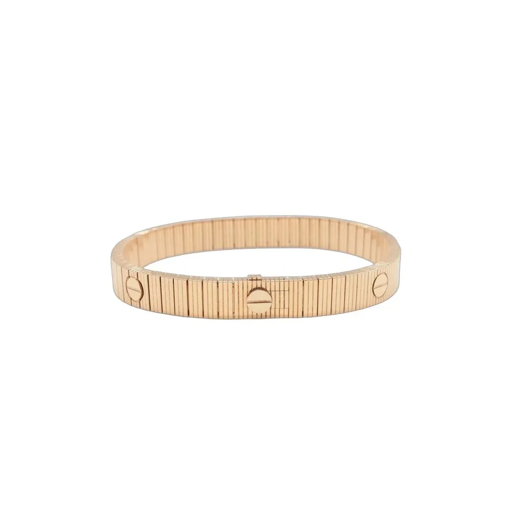 Cartier LOVE Unlimited Bracelet, Flexible 18K Rose Gold Size:16 27.5g