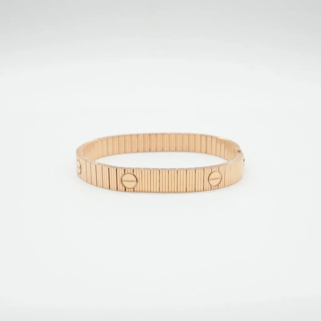 Cartier LOVE Unlimited Bracelet, Flexible 18K Rose Gold Size:16 27.5g Gold Rose Gold Good - Inside View