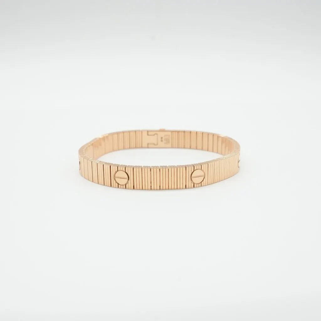Cartier LOVE Unlimited Bracelet, Flexible 18K Rose Gold Size:16 27.5g Gold Rose Gold Good - Model View