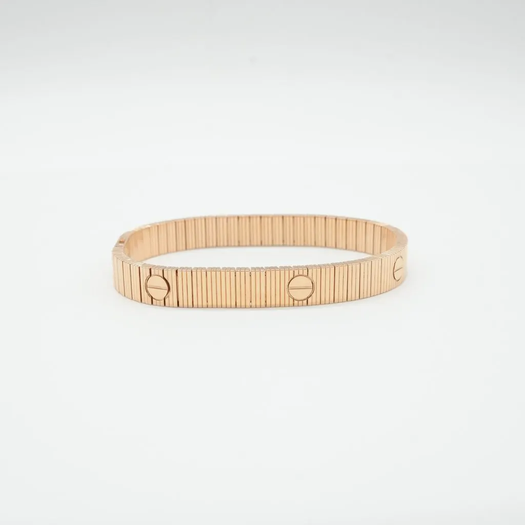 Cartier LOVE Unlimited Bracelet, Flexible 18K Rose Gold Size:16 27.5g Gold Rose Gold Good - Box View