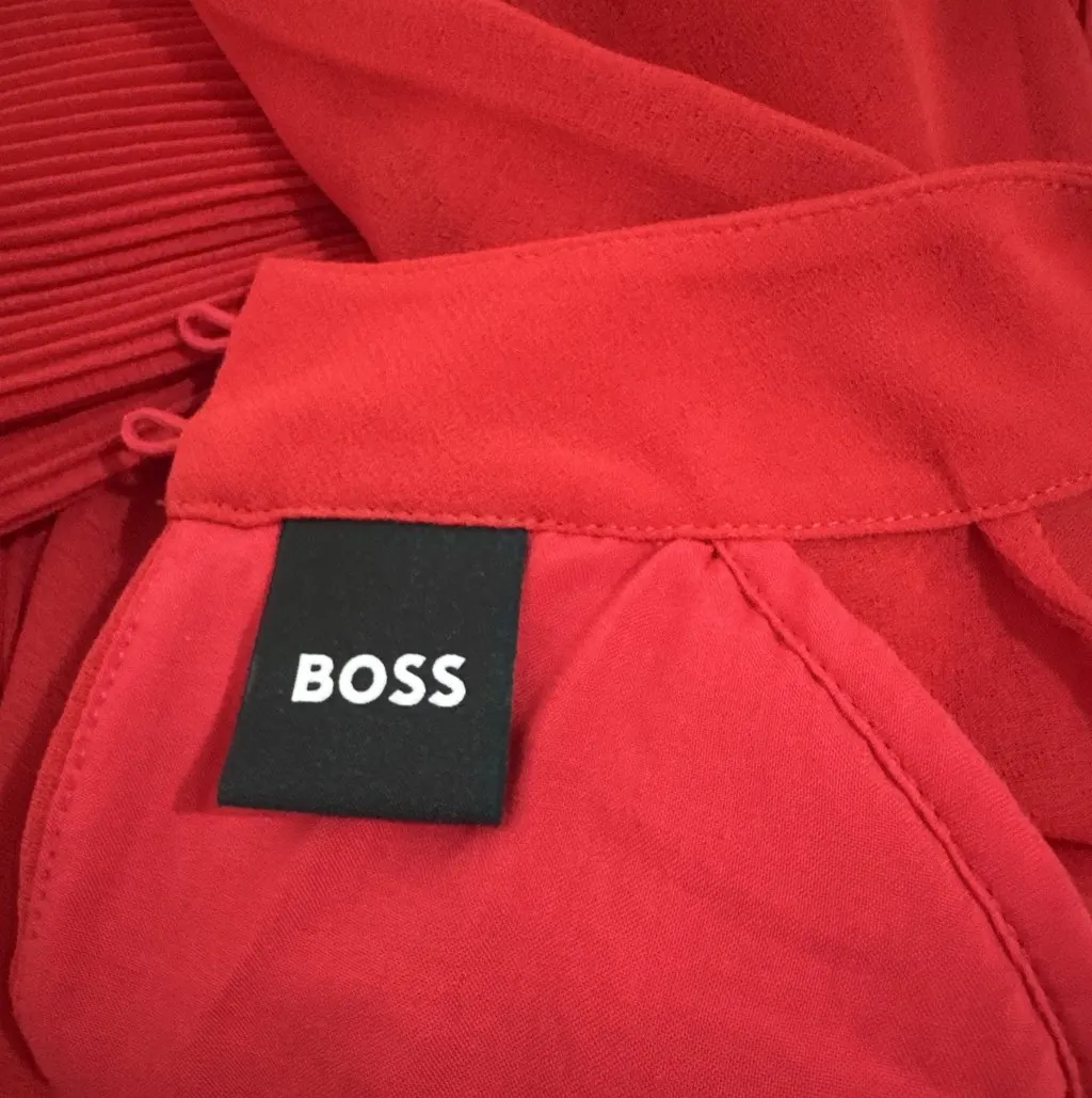 Boss Dress Red Viscose Never worn - Inside View