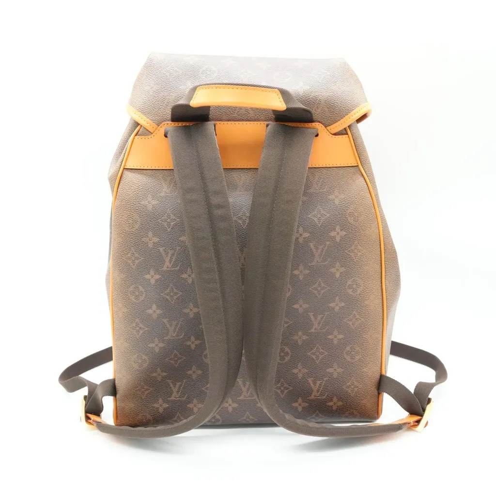 Louis Vuitton Limited Edition Montsouris Backpack Monogram Brown Brown Canvas Never worn - Back View