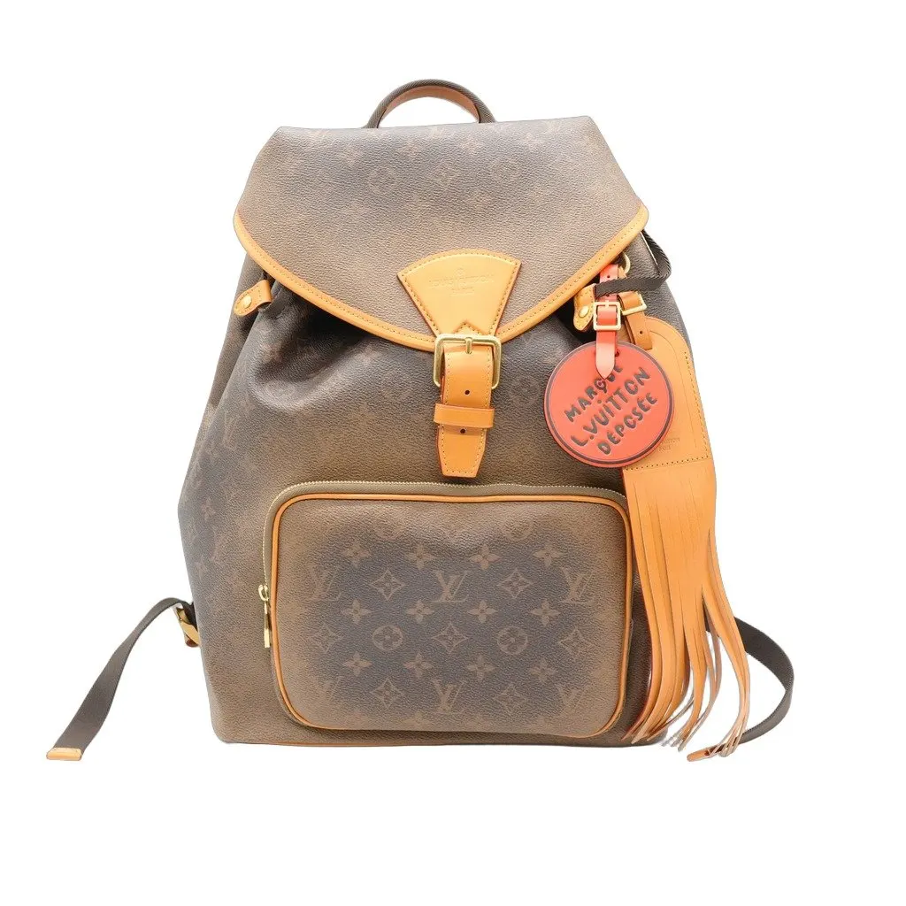 Louis Vuitton Limited Edition Montsouris Backpack Monogram Brown Brown Canvas Never worn - Front View