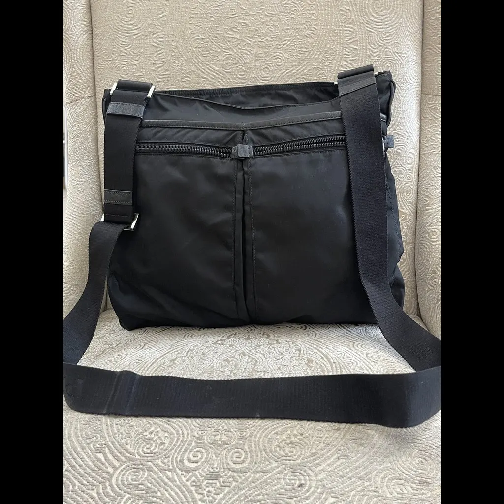 Prada Black Nylon Bag Black Very good - Inside View