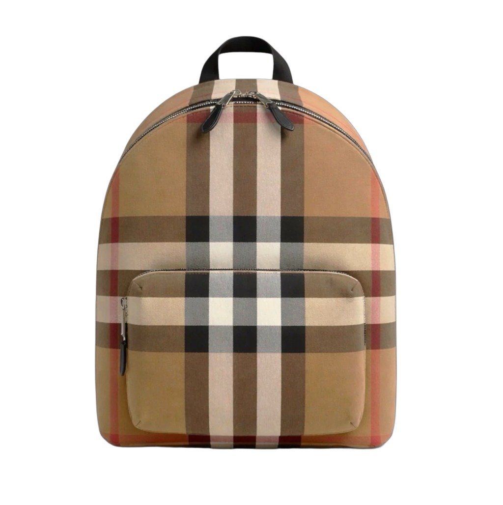 Burberry Backpack Burberry Jeff Check MultiColor Large Canva