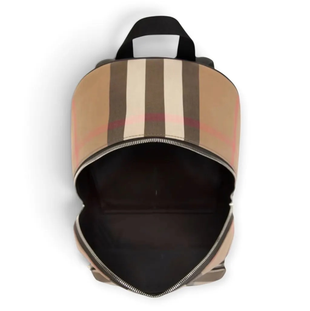 Burberry Backpack Burberry Jeff Check MultiColor Canvas Never worn, with tag - Inside View
