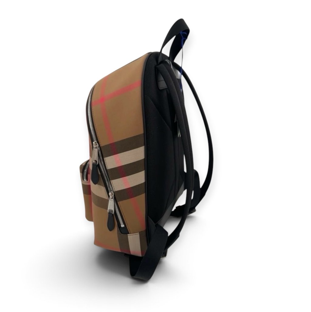 Burberry Backpack Burberry Jeff Check MultiColor Large Canva