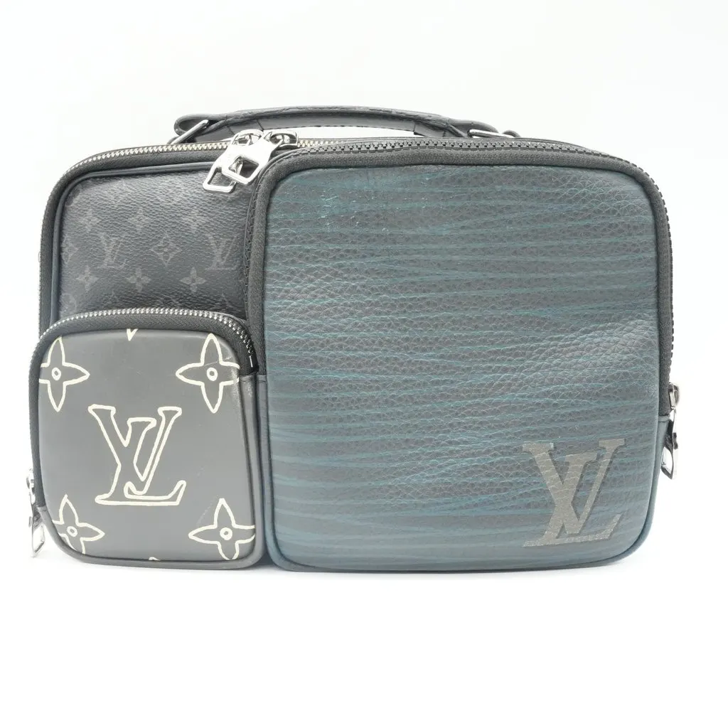Louis Vuitton Multi-Pocket Messenger Bag Multicolor MultiColor Leather Fair - Front View