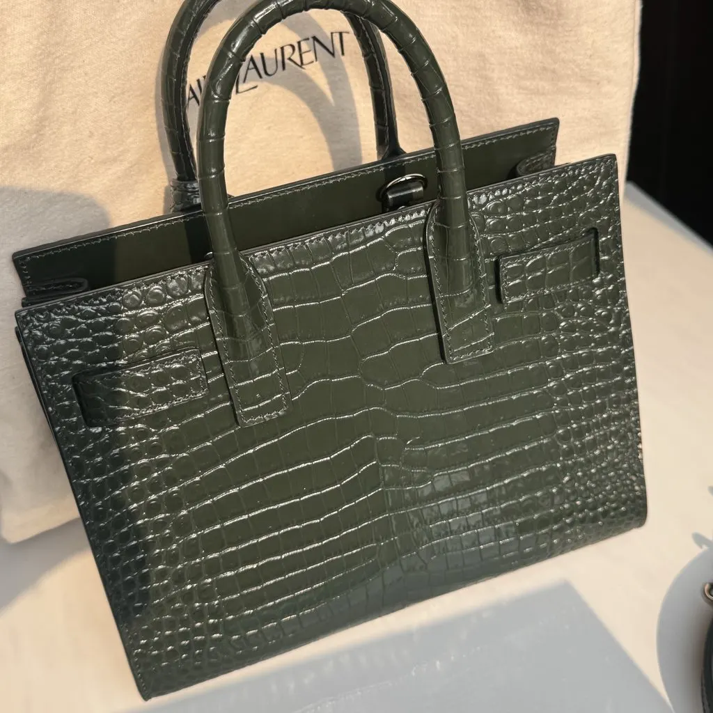 Saint Laurent Sac du Jour Green Very good - Back View