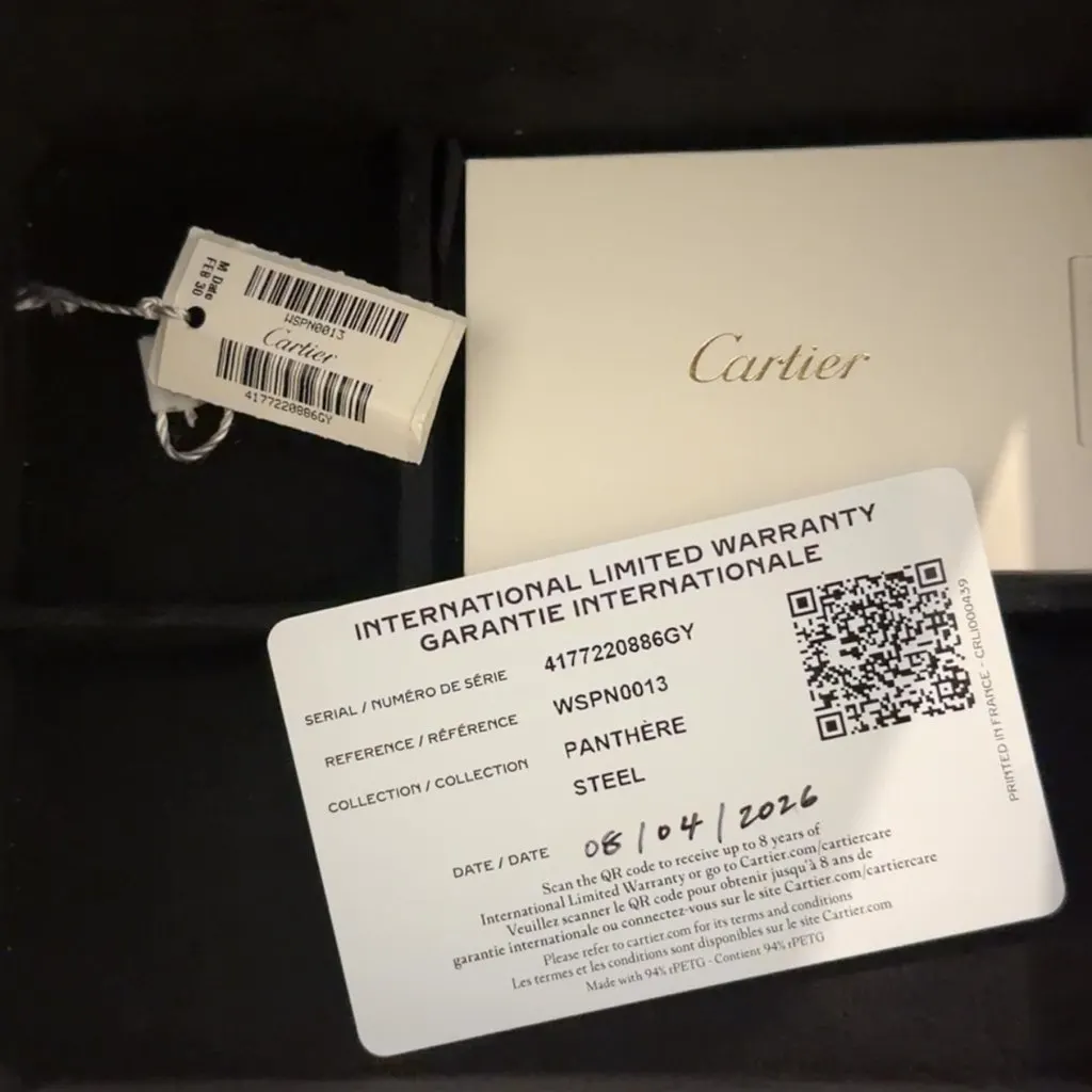Cartier Panthère Silver Very good - Box View