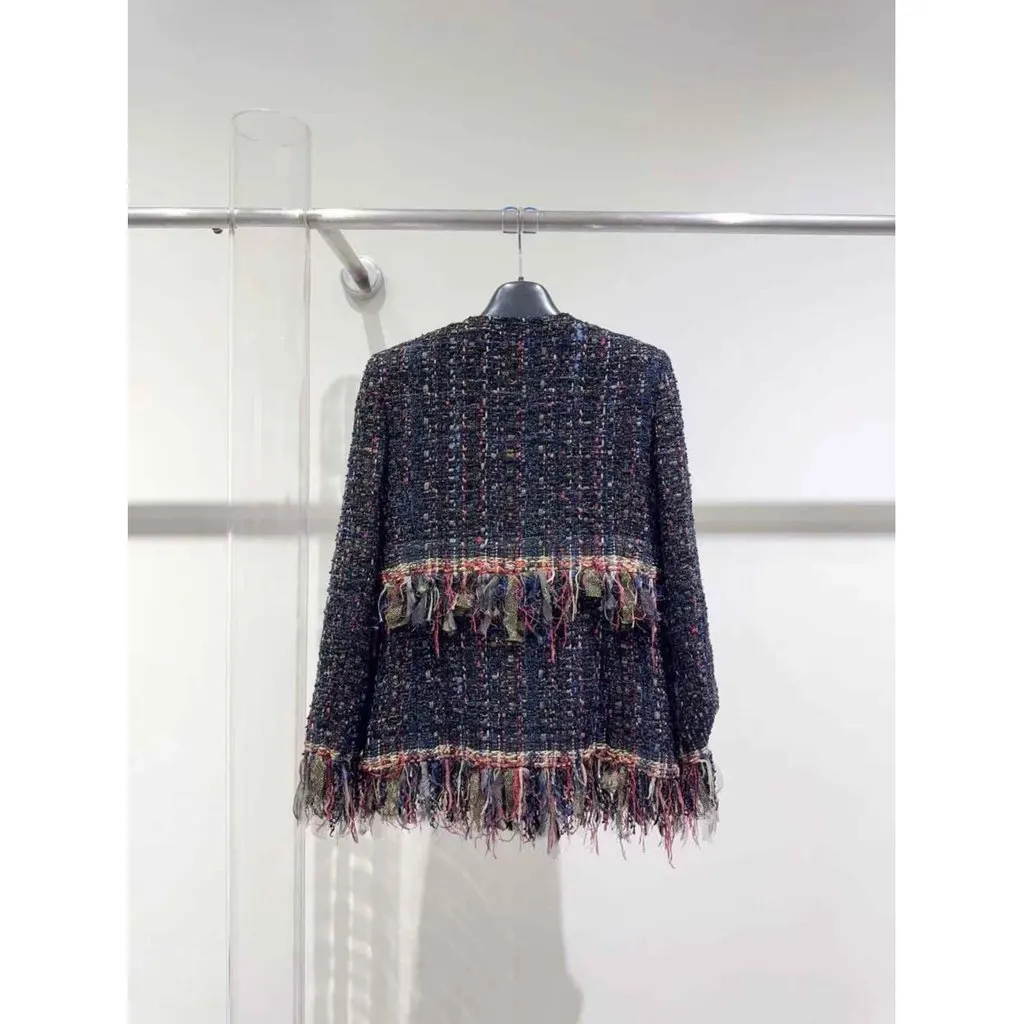 Chanel La Petite Veste Noire Tweed Jacket MultiColor Tweed Very good - Back View