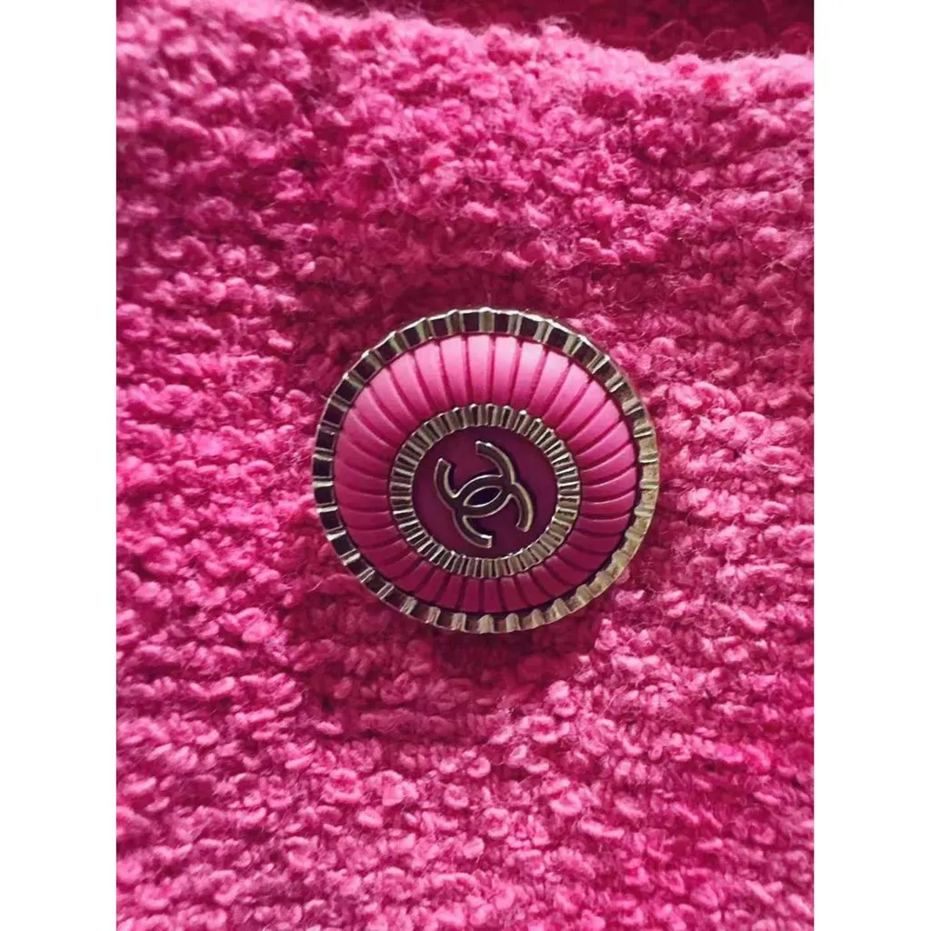 Chanel Pink Tweed Jacket Pink Tweed Very good - Inside View
