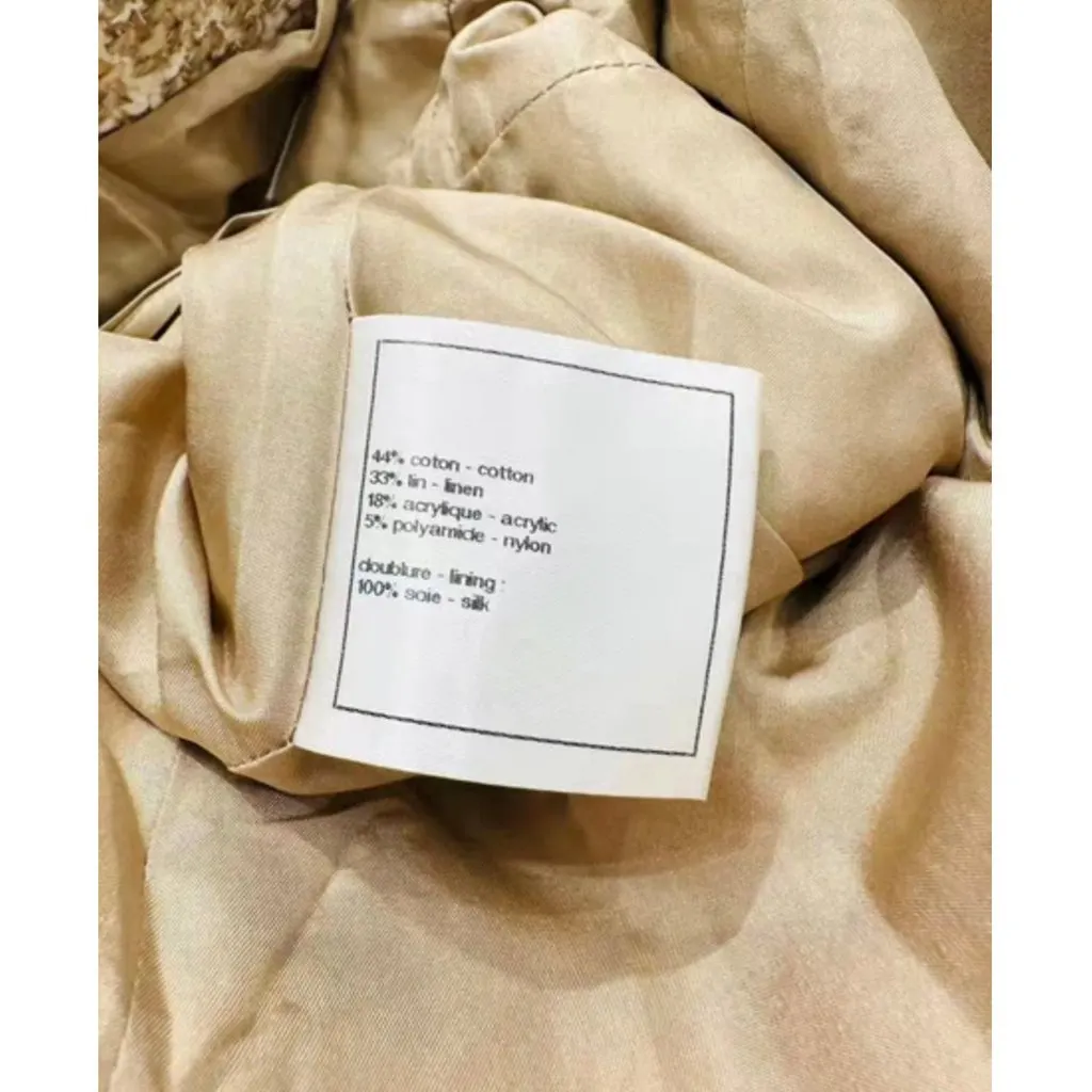 Chanel Beige Linen Skirt Beige Linen Very good - Model View