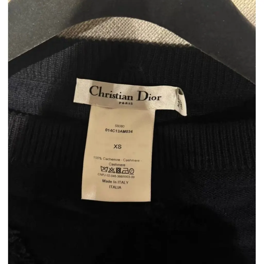 Dior Navy Cashmere Knitwear Navy Cashmere Very good - Inside View