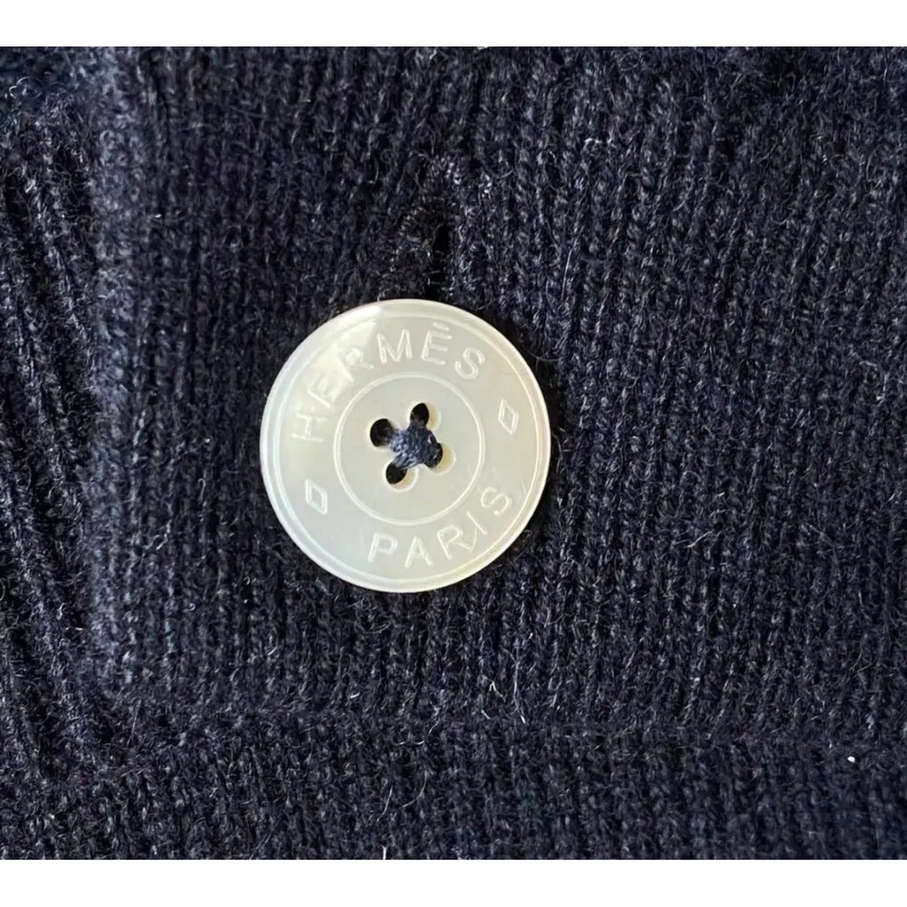 Hermes Navy Cashmere Knitwear Navy Cashmere Very good - Back View