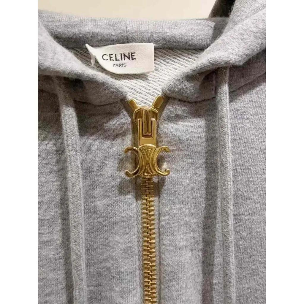 Celine Grey Cotton Knitwear Grey Cotton Very good - Back View