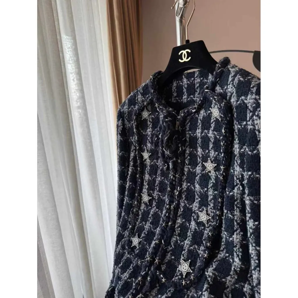 Chanel La Petite Veste Noire Cotton Jacket MultiColor Cotton Never worn, with tag - Model View