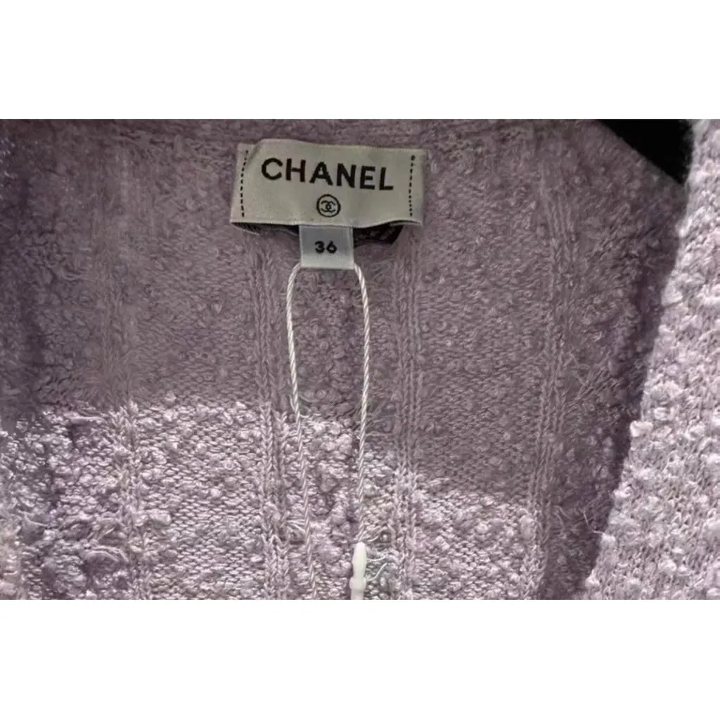 Chanel Purple Viscose Knitwear Purple Viscose Very good - Inside View