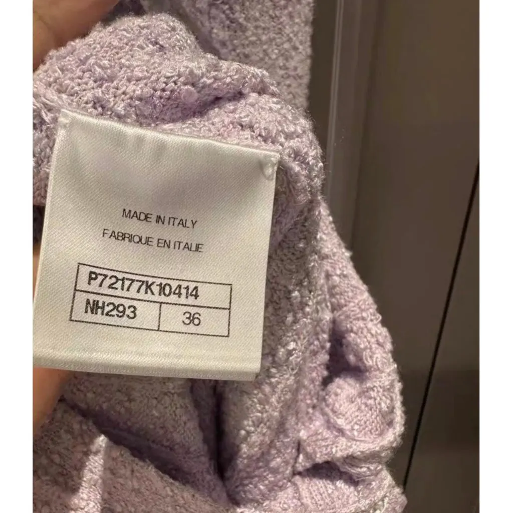 Chanel Purple Viscose Knitwear Purple Viscose Very good - Model View