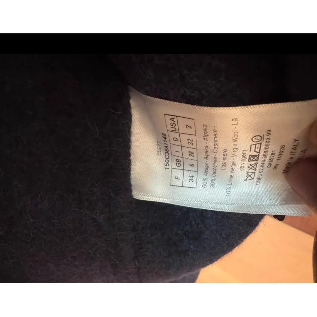 Dior Wool Coat MultiColor Wool Very good - Box View