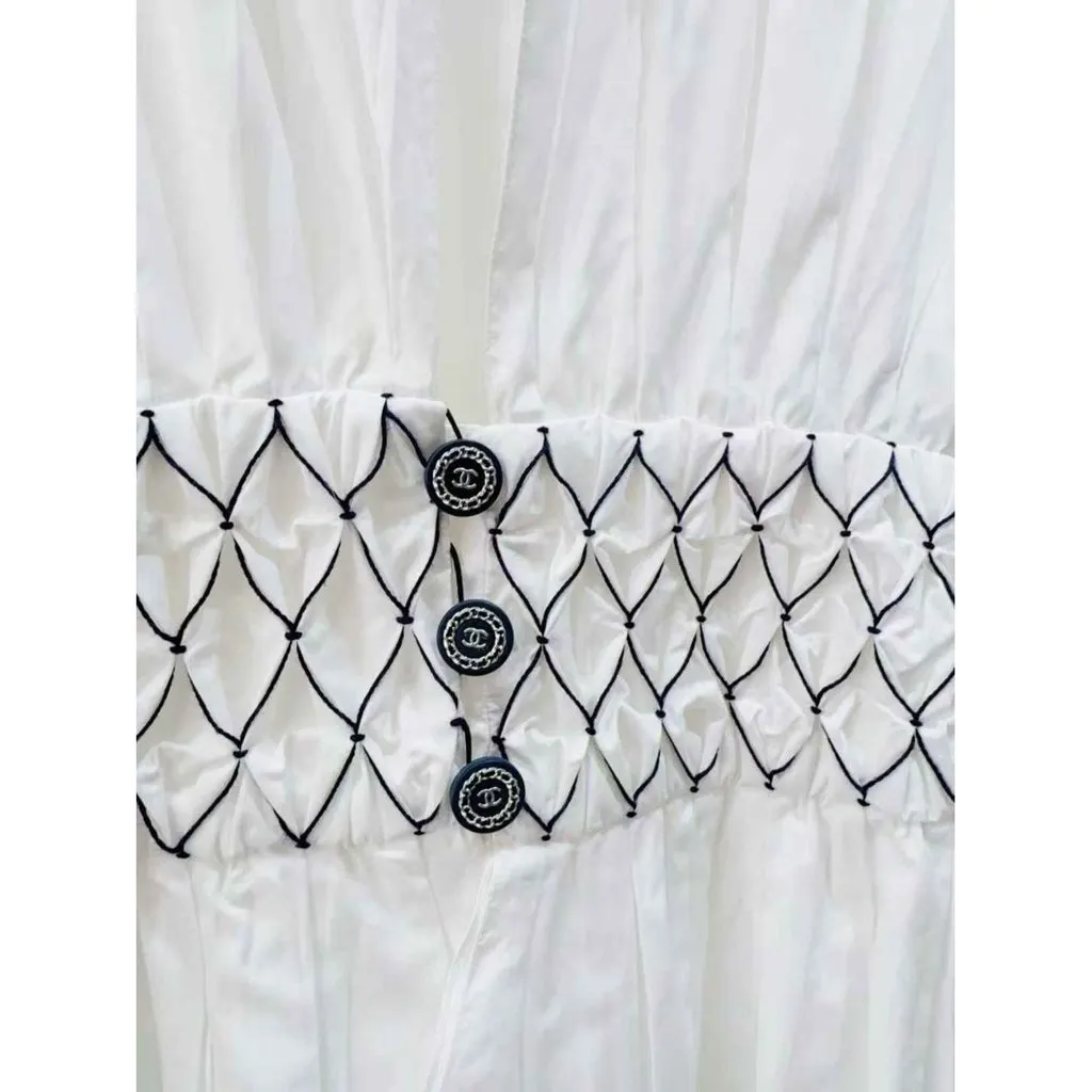 Chanel White Cotton Top White Cotton Very good - Back View