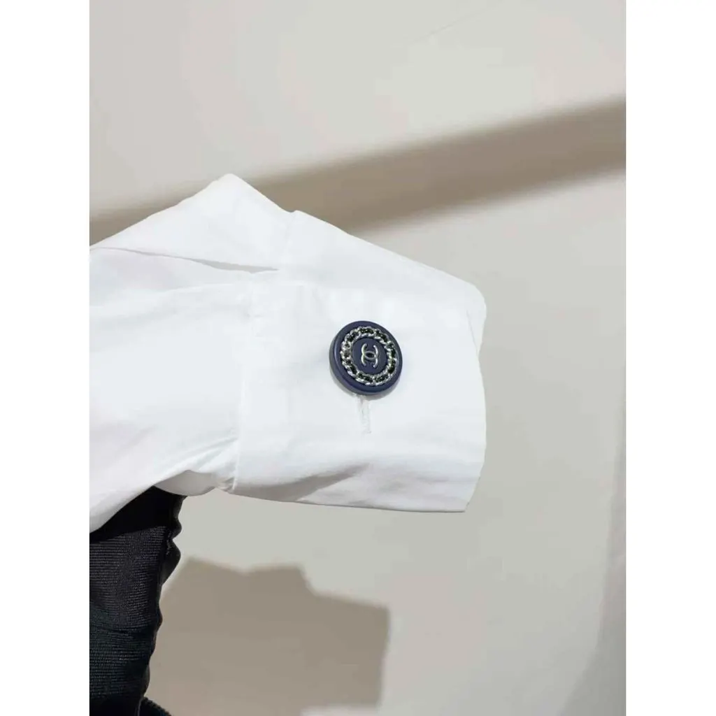 Chanel White Cotton Top White Cotton Very good - Inside View