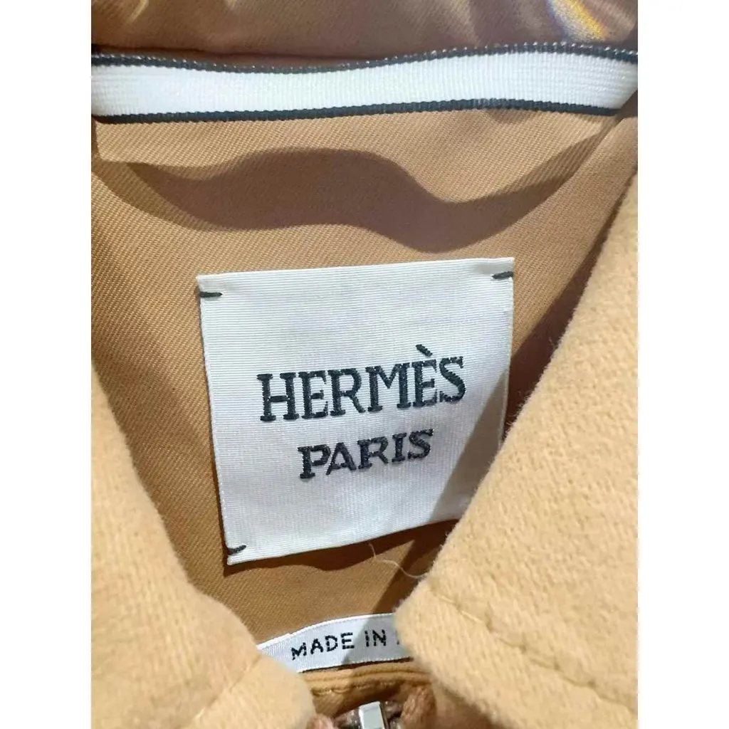 Hermes Cotton Trench Coat MultiColor Cotton Very good - Model View