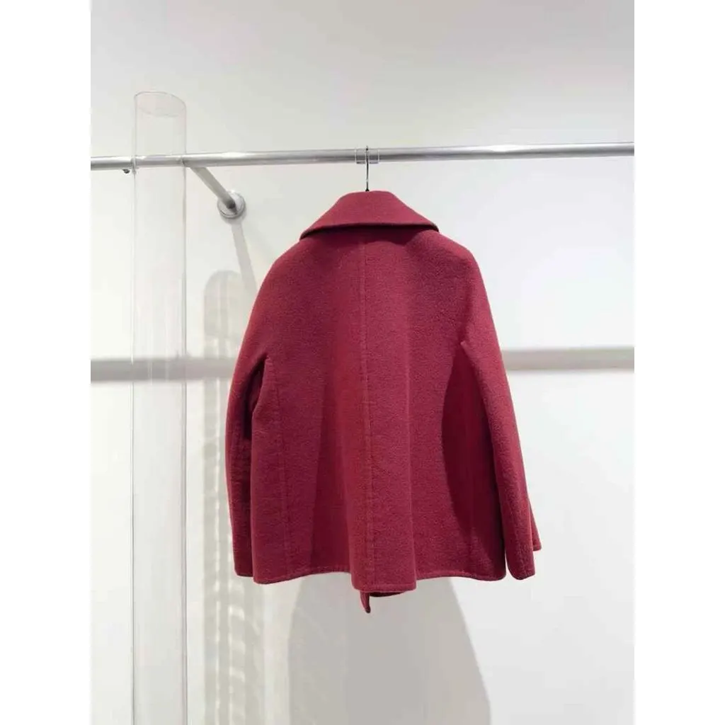 Hermes Cashmere Coat MultiColor Cashmere Very good - Back View