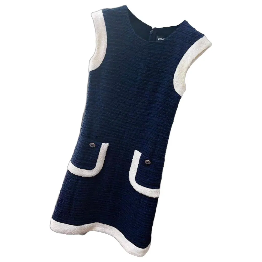 Chanel Cotton Dress MultiColor Cotton Very good - Front View