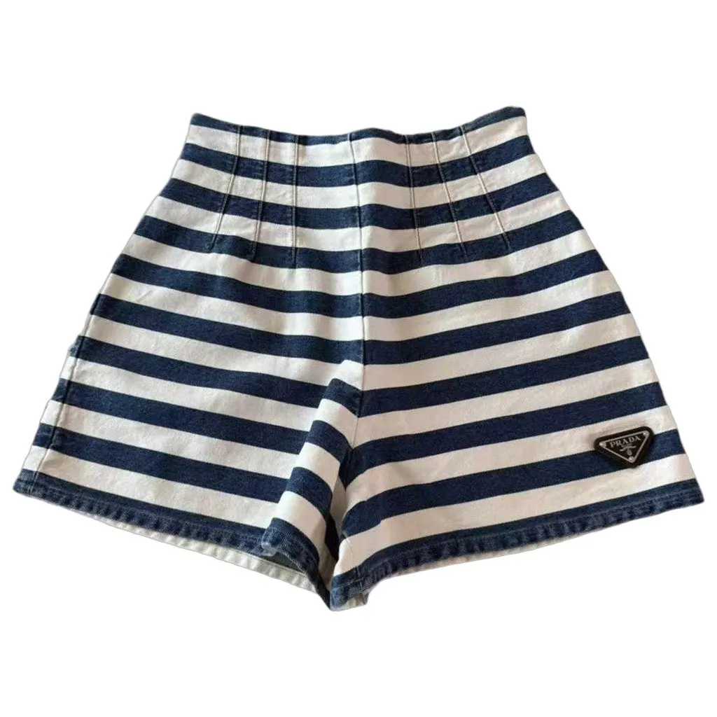 Prada Cotton Shorts MultiColor Cotton Very good - Front View