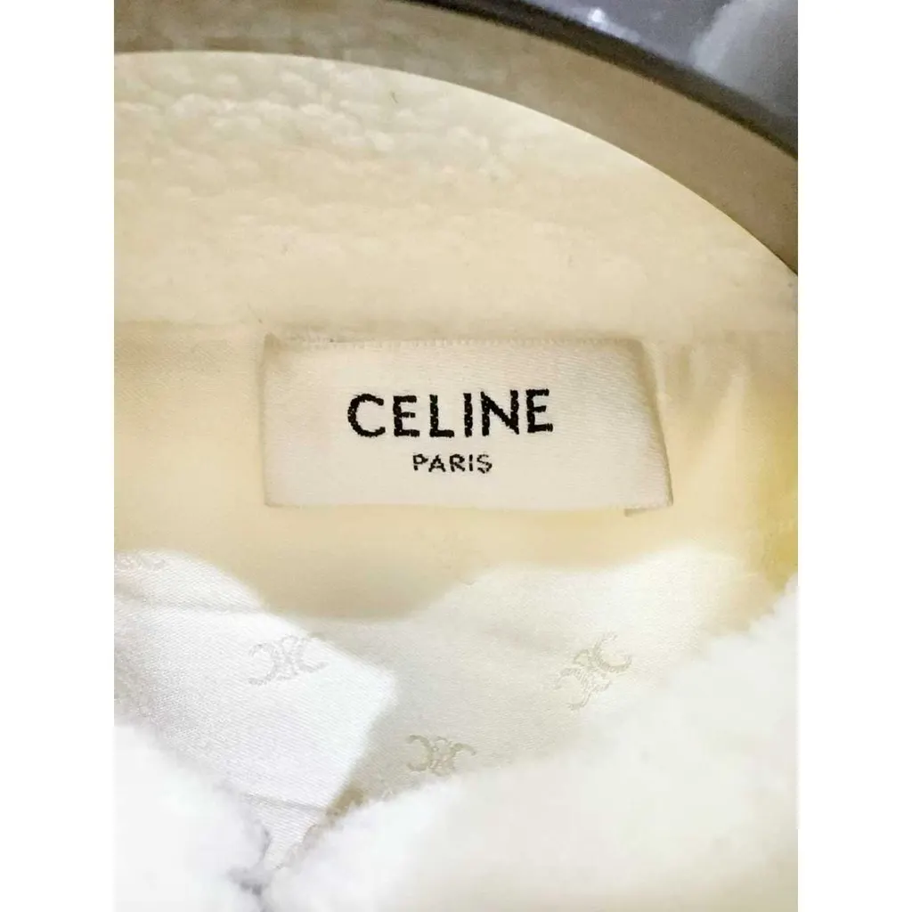 Celine Wool Leather Jacket MultiColor Wool Very good - Inside View