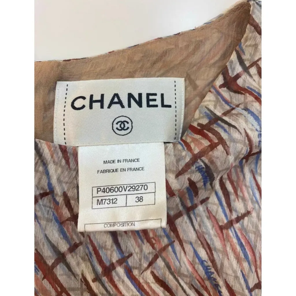 Chanel Silk Dress MultiColor Silk Very good - Model View