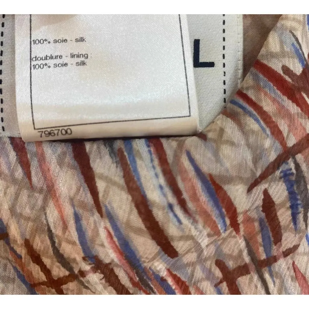 Chanel Silk Dress MultiColor Silk Very good - Box View