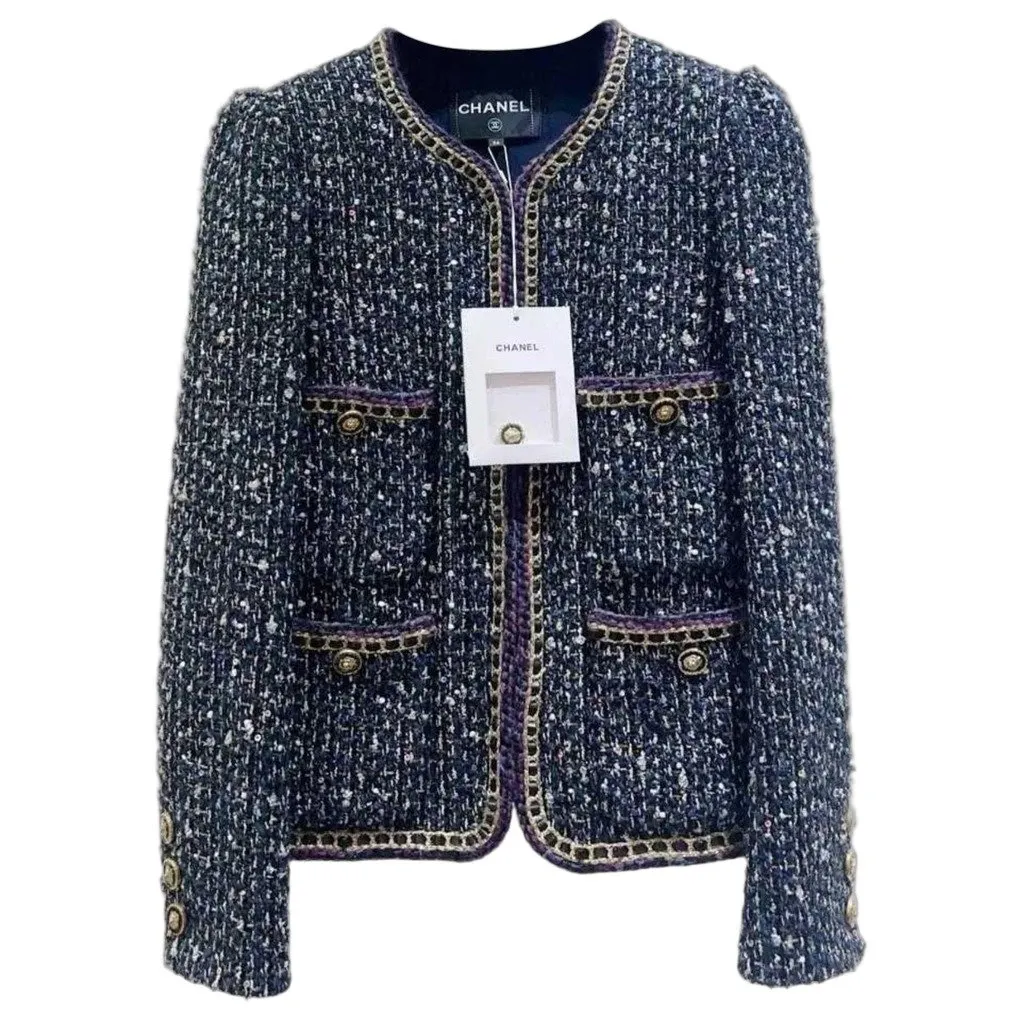 Chanel La Petite Veste Noire Wool Jacket MultiColor Wool Never worn, with tag - Front View