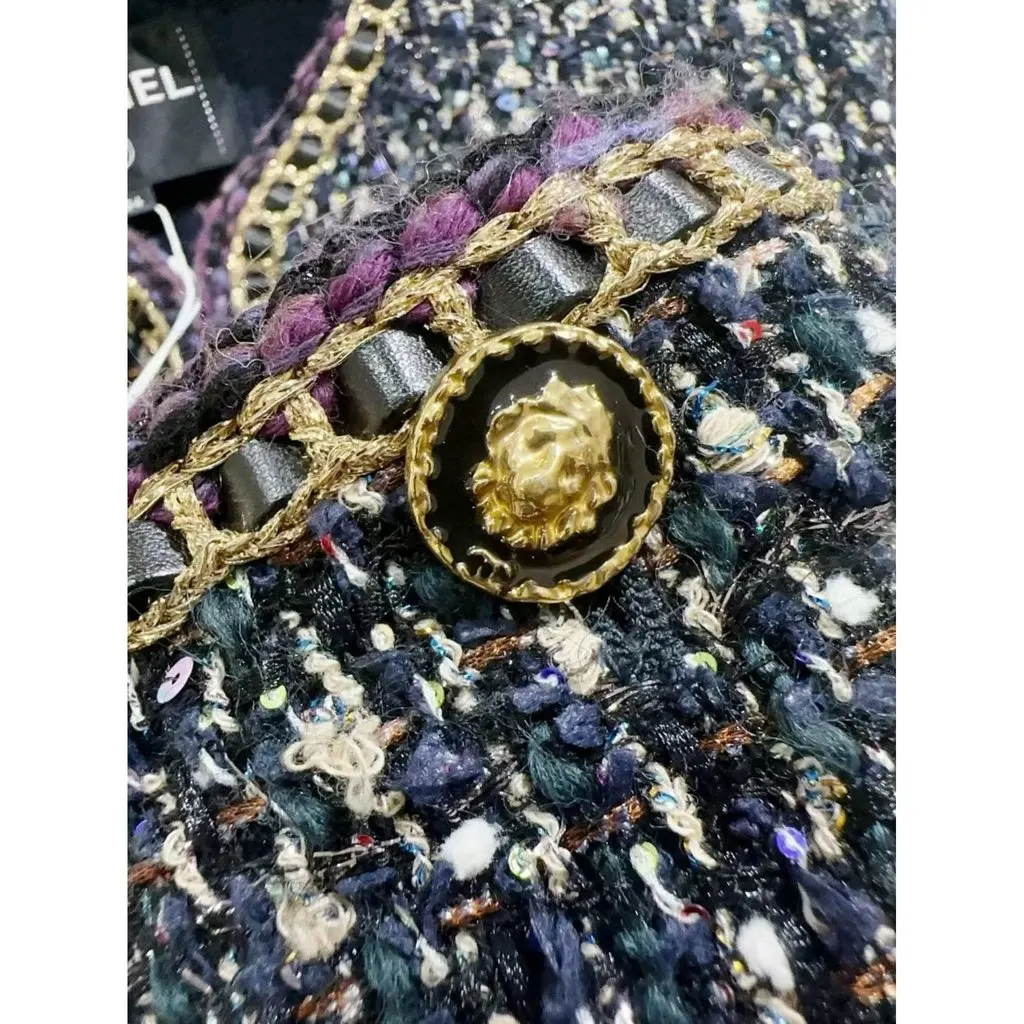 Chanel La Petite Veste Noire Wool Jacket MultiColor Wool Never worn, with tag - Model View