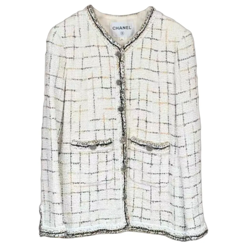 Chanel La Petite Veste Noire Tweed Jacket MultiColor Tweed Very good - Front View